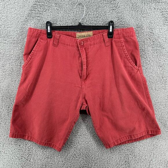 Iron Co. Other - Iron Co Red Cotton Golf Shorts Men’s Sz 36
